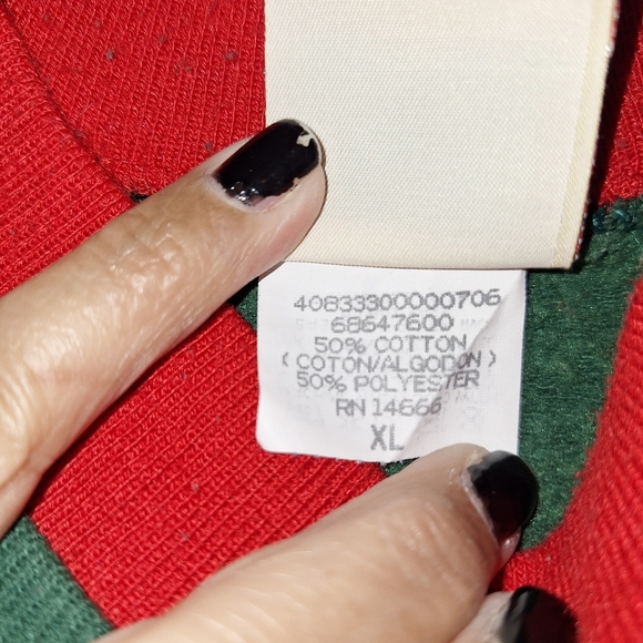 VINTAGE Oarsman 913 Women Sweatshirt XL Green Graphic Dog & Cat Embroidered - Picture 6 of 10